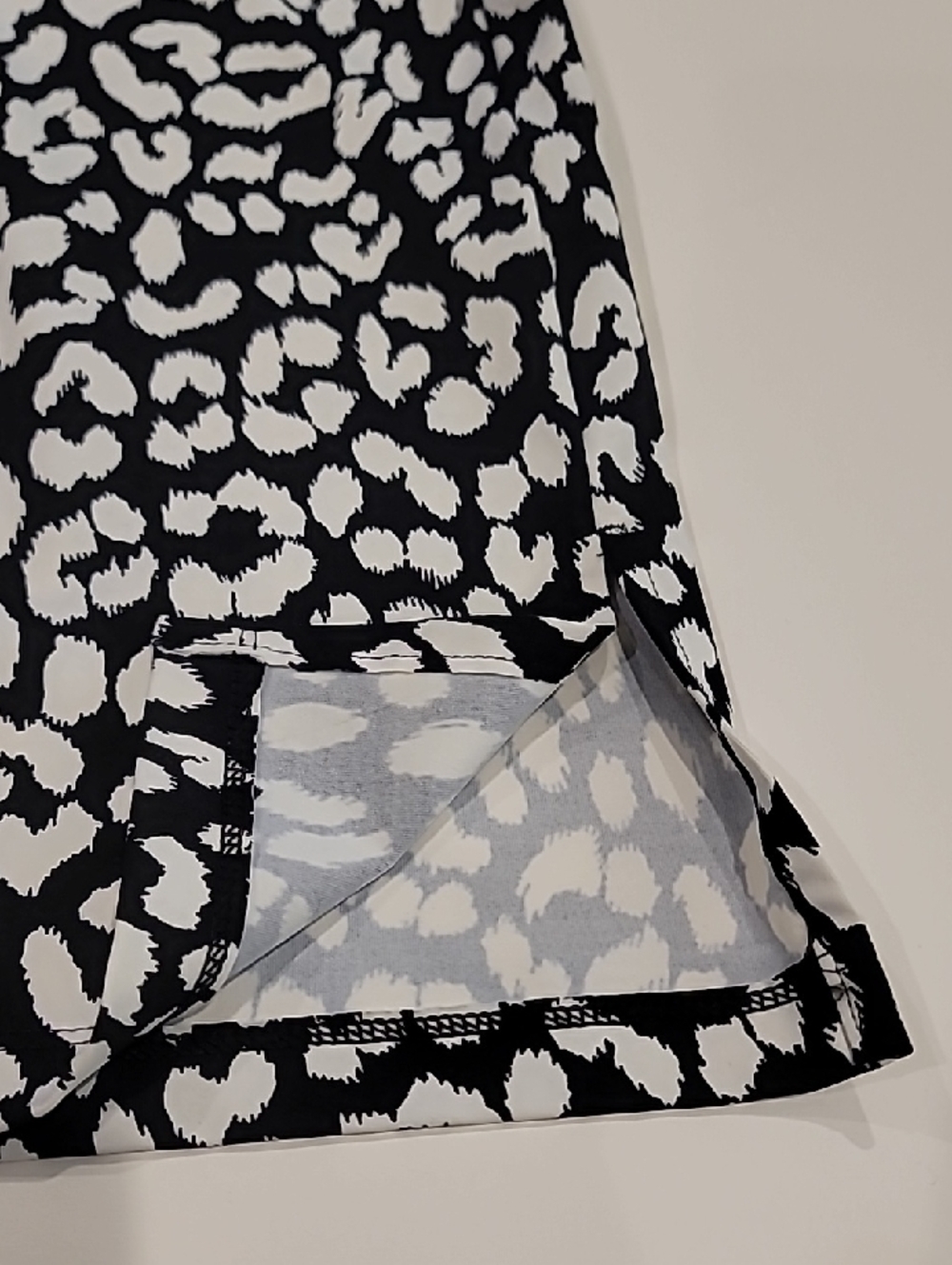 Lands' End Black and WhiteGraphic Tunic Dress - Picture 8 of 12